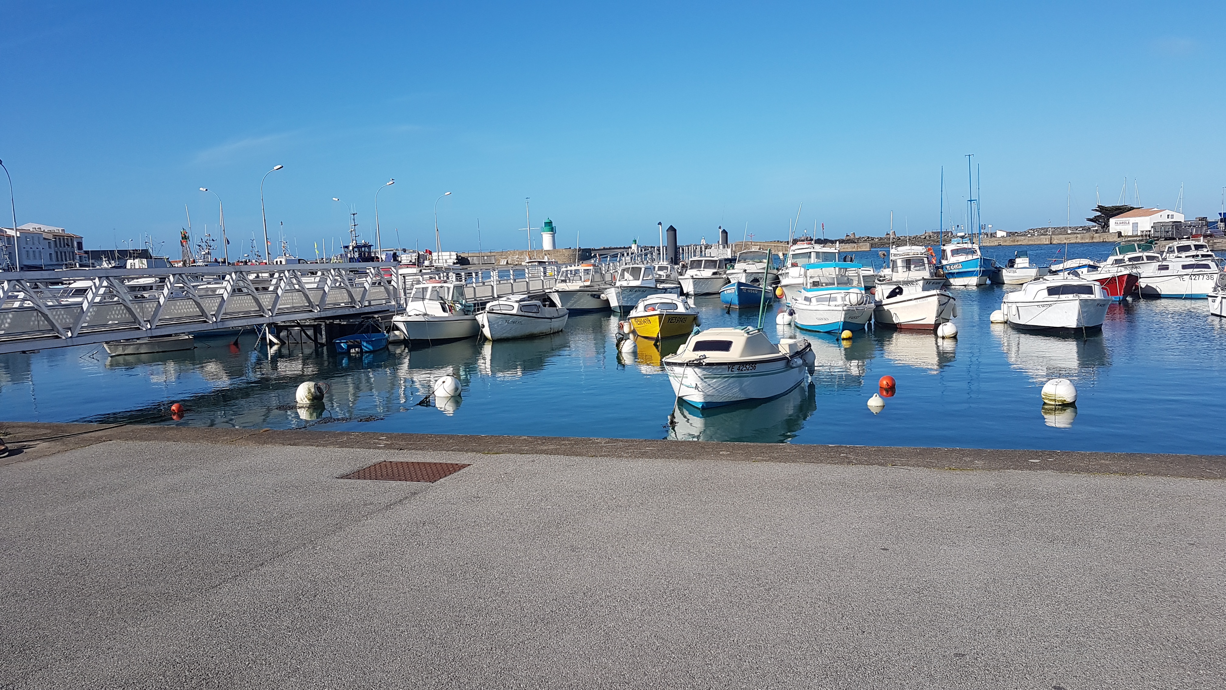 Port Joinville à Pleine mer, coefficient de marée de 106